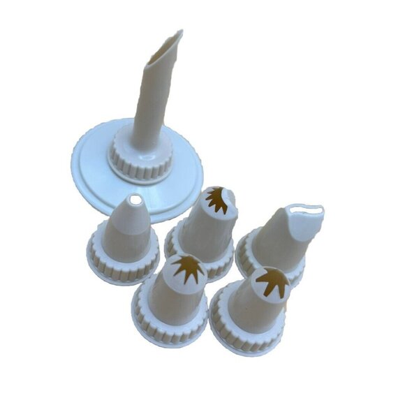 Vtg Cookie Press Decorating Gun Complete Set In Box Christmas 1979 Recipe Hoan - Picture 3 of 5